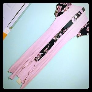 🍀Blush fly away open duster vest